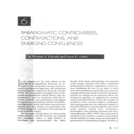 paradigmatic controversies, contradictions, and emerging confluences