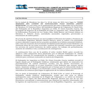 “XXXII REUNIÓN DEL COMITÉ DE INTEGR...