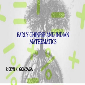 Early Chinese and Mathematics | PDF