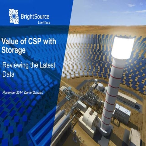 Value of CSP with TES november 2014