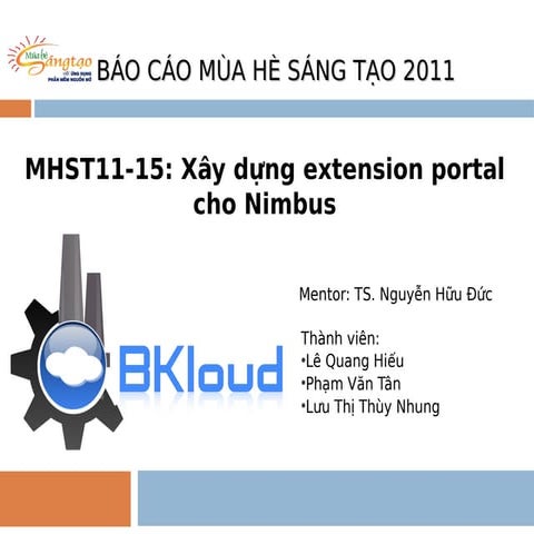 Xây dựng extension portal cho nimbus
