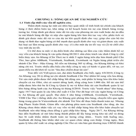 Đề tài  quy trình thẩm định tín dụng, RẤT HAY