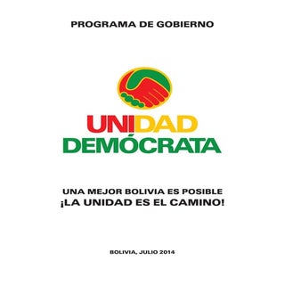 Programa de Gobierno Unidad Demócrata