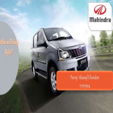 Who will Buy Xylo? Mahindra & Mahindra Case Study