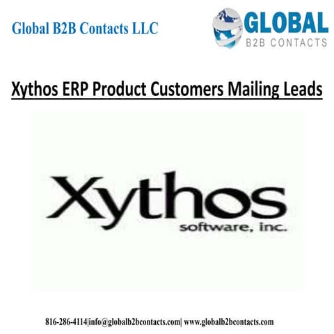 Xythos ERP product customers mailing leads