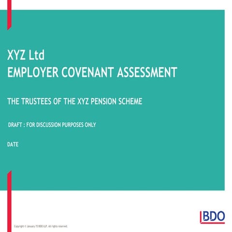 Sample Employer Covenant Report | PPTX