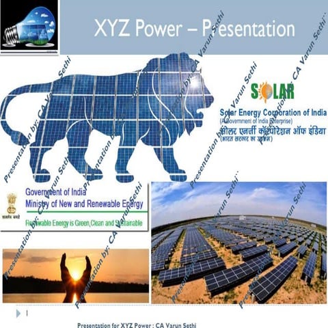 XYZ solar power   Global IPO
