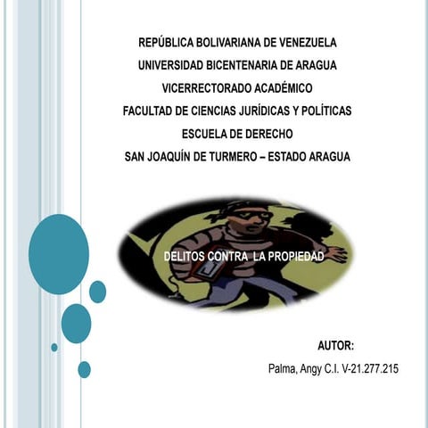 Delitos Contra la Propiedad 