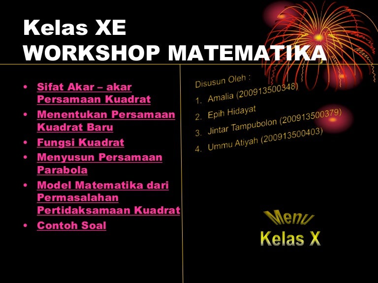 Matchematic In Fungsi Kuadrat