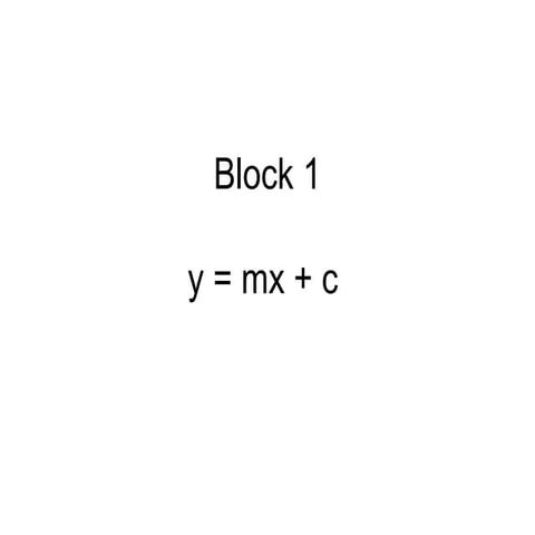 Y = mx + c | PPT