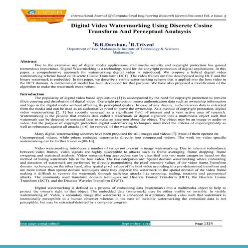 IJCER (www.ijceronline.com) International Journal of computational Engineerin...