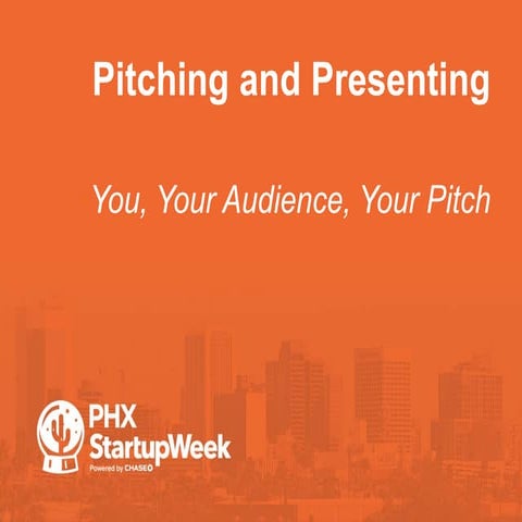 Pitching and Presenting by Michael Ellenby