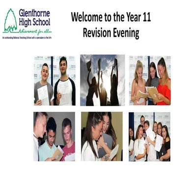 Y11 revision evening - Glenthorne High School