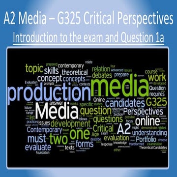 A2 Media Exam G325