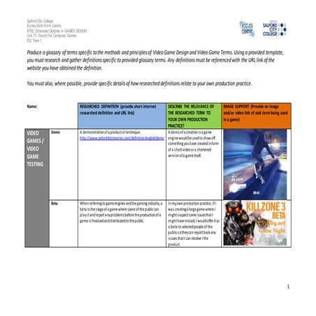 Y1 gd engine_terminology