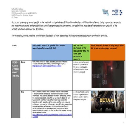 Y1 gd engine_terminology