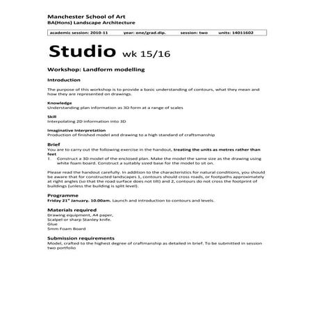 Y1 s2 ws1_landform modelling_2011-3