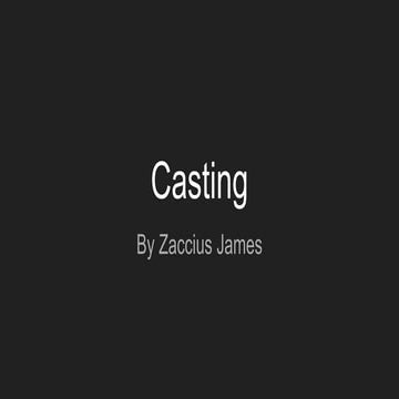 13. Casting
