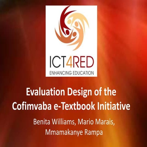 2. Evaluation design of the cofimvaba ict4 red initiative - Bridge 2014 version