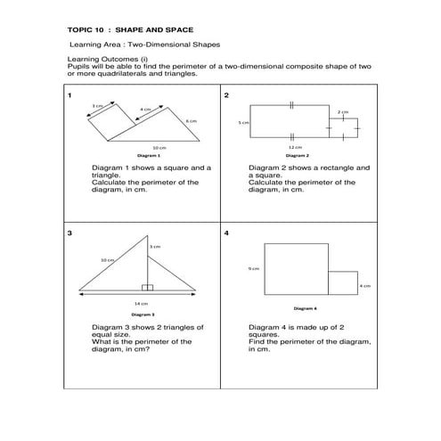 Y6 topic 10 shape & space