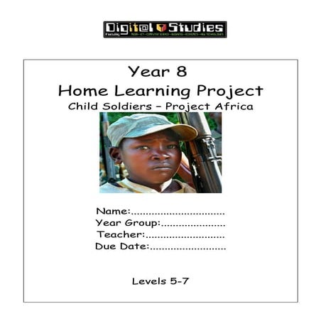Y8 Home Learning Project: Project Africa - levels 5-7