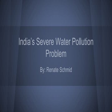 India's water pollution slideshow