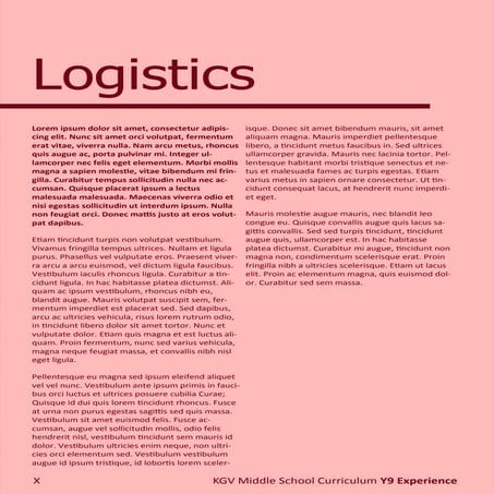 Y9 e logistics