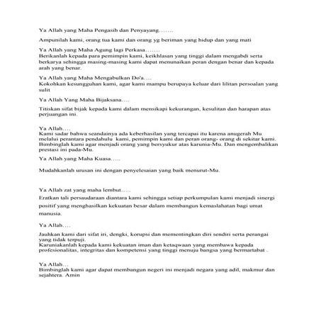 Do'a pkk | DOCX