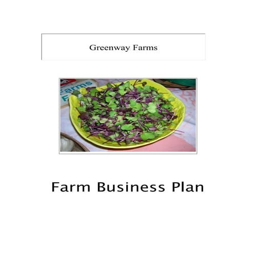Farm business plan