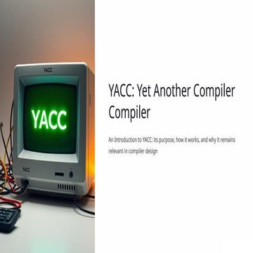 YACC-Yet-Another-Compiler-Compiler( Compiler Design) | PPTX