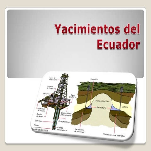 Yacimientos del ecuador-Ricardo