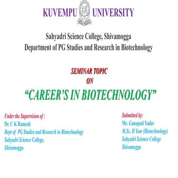 career`s in biotechnology