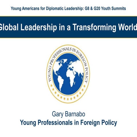 Global Leadership in a Transforming World, by Gary Barnabo