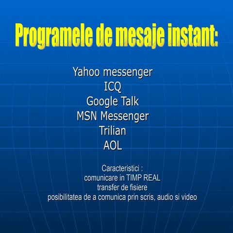 yahoo messenger.ppt