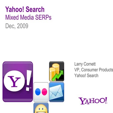 Yahoo! Blended Search Dec 2009