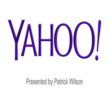 Yahoo company presentation | PDF