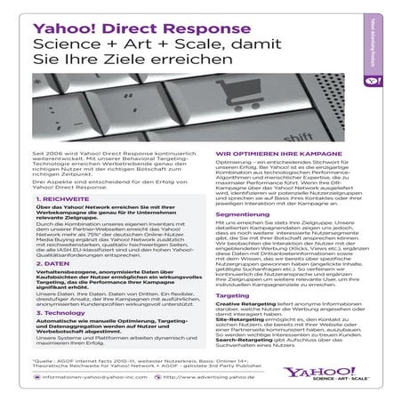 Yahoo! Direct Response