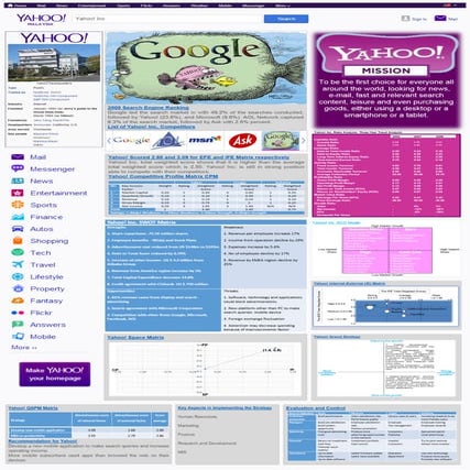 Yahoo! inc. Poster Presentation (Strategic Management) | PDF