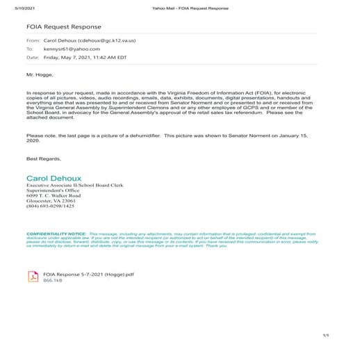 Welder FOIA Response | PDF