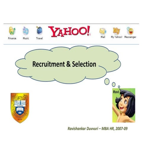 Recruitment & Selection at Yahoo!