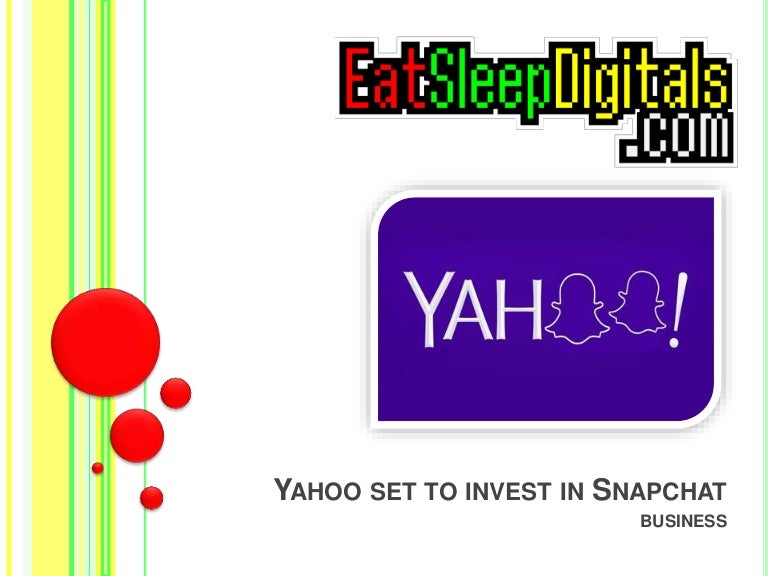 Yahoo set to invest in Snapchat