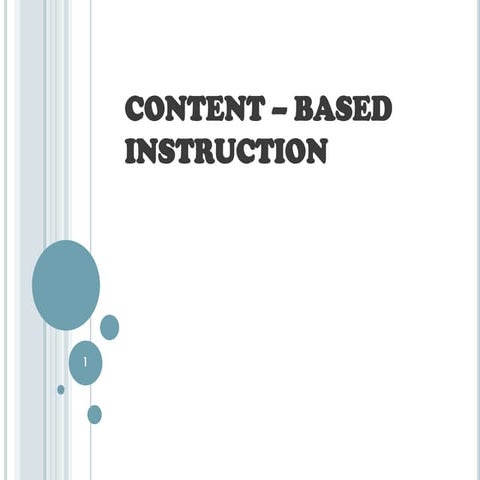 content based instruction