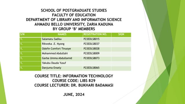 A proposed policy for Indexing and Abstracting in Kashim Ibrahim Library Comp...