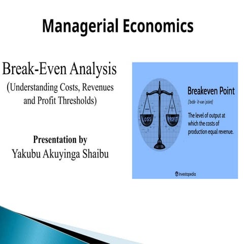Breakeven Analysis of how firms make profit or loss.pptx