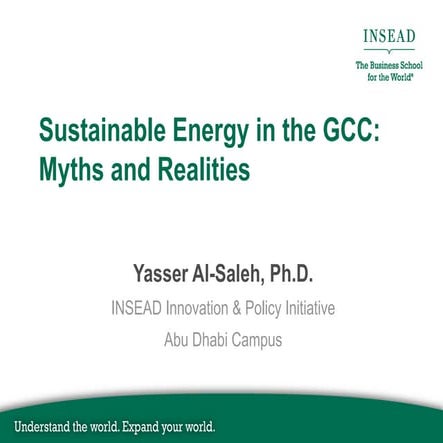 Sustainable Energy Myths and Realities