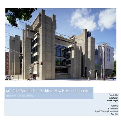 Yale Art + Architecture Building - Case Study