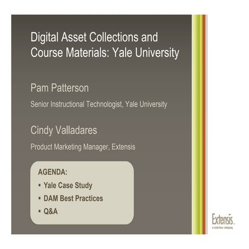 Yale University: Digital Asset Collections and Course Materials