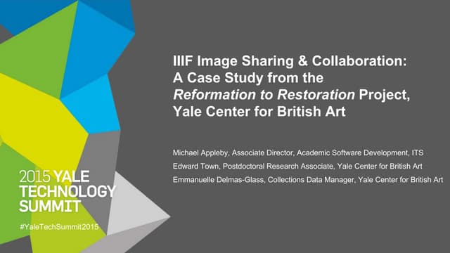 IIIF at the Yale Center for British Art