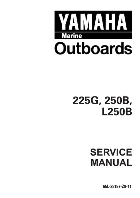 YAMAHA F200F FL200F OUTBOARD MOTOR 2013-2018 WORKSHOP