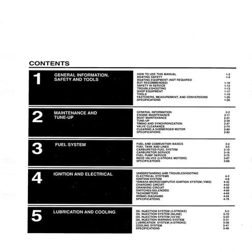1995 YAMAHA 85HP SERVICE MANUAL visual data 8